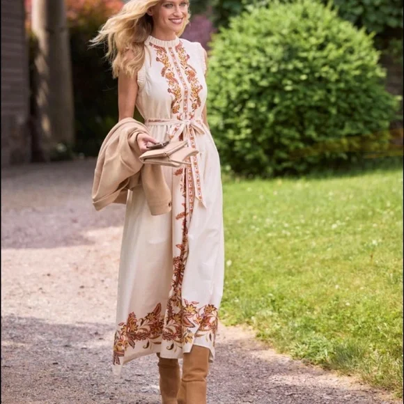 NWT Jude Connally Sleeveless Constance Maxi Dress Size Medium - Picture 5 of 15